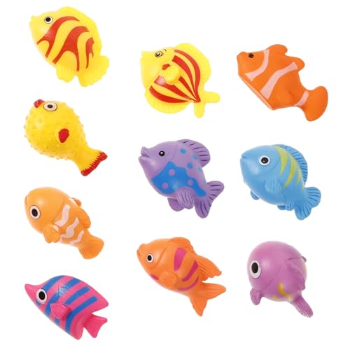 CIYODO 10Stücke Meerestier Figuren aus Kunststoff Künstliche Fische für Aquarium Dekoration Cartoon Design Mikrolandschaft CIYODO 10Stücke Meerestier Figuren aus Kunststoff Künstliche Fische für Aquarium Dekoration Cartoon Design Mikrolandschaft von CIYODO