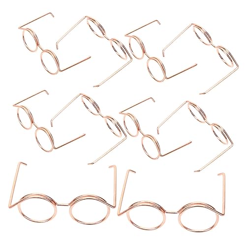 CIYODO 10Stücke Puppen Teiliges Aus Metall Runde Rahmen Ohne Gläser Roségold Puppendekorationsbedarf Für Puppenoutfits Perfektes Für Sammler CIYODO 10Stücke Puppen Teiliges Aus Metall Runde Rahmen Ohne Gläser Roségold Puppendekorationsbedarf Für Puppenoutfits Perfektes Für Sammler von CIYODO