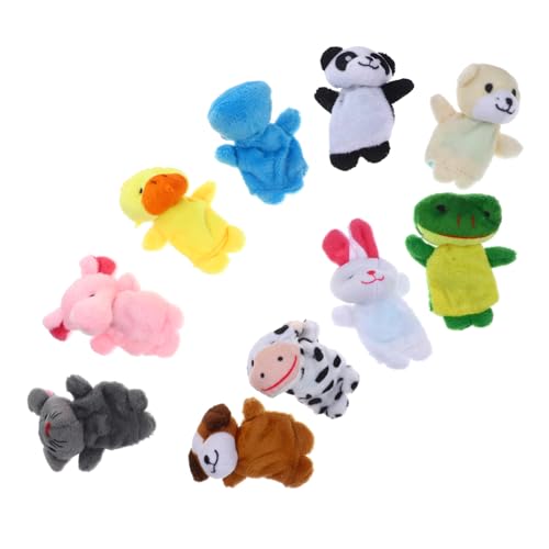 CIYODO 10Stücke Teiliges Fingerpuppen Süße Cartoon Tiere für Fingerspielzeug Kreativität und Sprachentwicklung Spielzeiten und Geschichten CIYODO 10Stücke Teiliges Fingerpuppen Süße Cartoon Tiere für Fingerspielzeug Kreativität und Sprachentwicklung Spielzeiten und Geschichten von CIYODO