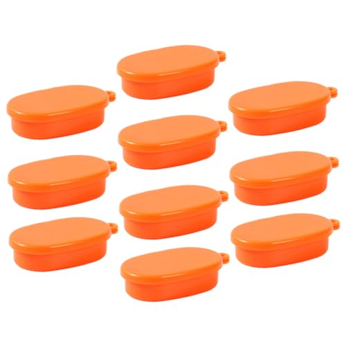 CIYODO 10er Schachtel Simulierte Lunchbox Miniaturhaus Kit Landschaftsschmuck Entzückendes Kinderspielzeug Schaufenster Requisit DIY Hintergrundversorgung Miniatur -stütze Orange Plastik von CIYODO