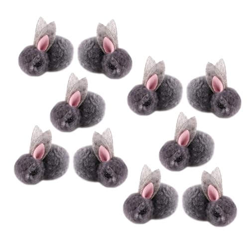 CIYODO 10st Plüsch Häschen Weicher Kleiner Hase Mini Kaninchen Plüschhase Osterhasen-plüsch Osterhasenfiguren Kleine Plüschtiere Kleidungsstückverzierung DIY-verzierung Hut- von CIYODO