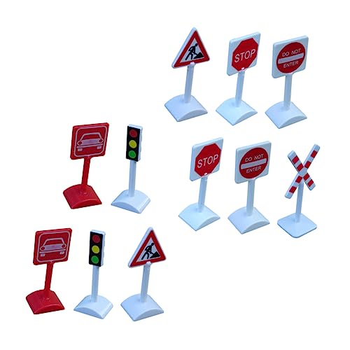 CIYODO 11 Stück Mini Verkehrszeichen Teiliges Lernspielzeug für Pädagogisches Zubehör Verkehrssicherheit und Symbolerkennung für Spielstraßen und Kreative Rollenspiele CIYODO 11 Stück Mini Verkehrszeichen Teiliges Lernspielzeug für Pädagogisches Zubehör Verkehrssicherheit und Symbolerkennung für Spielstraßen und Kreative Rollenspiele von CIYODO