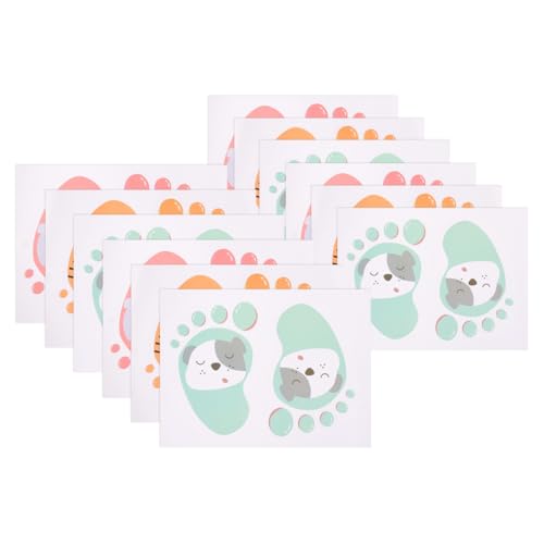 CIYODO 12 Blatt Selbstklebende Fußabdruck Aufkleber für Boden PVC Fußabdruck Dekorationen für Kinderzimmer Klassenzimmer und Vorschule für Partys und Bastelprojekte CIYODO 12 Blatt Selbstklebende Fußabdruck Aufkleber für Boden PVC Fußabdruck Dekorationen für Kinderzimmer Klassenzimmer und Vorschule für Partys und Bastelprojekte von CIYODO