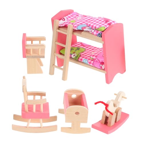 CIYODO Puppenhaus-etagenbett Aus Holz Im Maßstab 1:12 Miniaturmöbel-Set Für Das Puppenhaus Für Kinder CIYODO Puppenhaus-etagenbett Aus Holz Im Maßstab 1:12 Miniaturmöbel-Set Für Das Puppenhaus Für Kinder von CIYODO