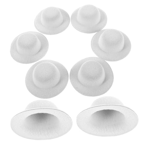 CIYODO 12 Mini-Zylinder: Schneemann-bastelzubehör Für Puppenhäuser – Mini-Puppen-anziehhüte, Dekorativer Kleiner Kopfschmuck Für Mikroszenen von CIYODO