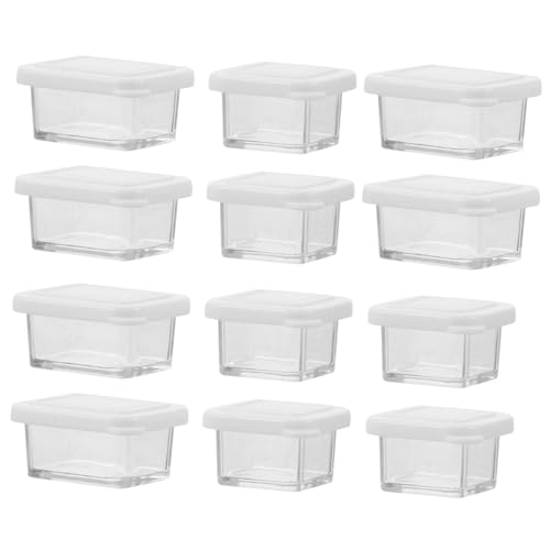CIYODO 12 Sätze Teiliges Miniatur Dollhouse Aufbewahrungsboxen aus Transparentem Kunststoff Kompakte Snack Behälter mit Mini Löffel Vielseitige Küchenaccessoires für Puppenhaus und CIYODO 12 Sätze Teiliges Miniatur Dollhouse Aufbewahrungsboxen aus Transparentem Kunststoff Kompakte Snack Behälter mit Mini Löffel Vielseitige Küchenaccessoires für Puppenhaus und von CIYODO
