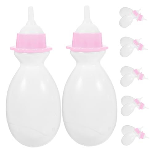 CIYODO 12 Stück Babyflaschen Babyspielzeug Mädchen Puppenflaschen Spielhaus Babypuppenflaschen Gefälschte Futterflasche Kinderspielzeug Simulationsflasche Hausspielzeug von CIYODO