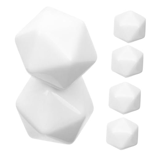 CIYODO 12 Stück Blankowürfel Polyederwürfel Für Rollenspielwürfel DIY Würfelherstellung Polyederwürfel Für Lehrwürfel DIY Würfel Set Würfelherstellungsset Lehr Mathematik von CIYODO