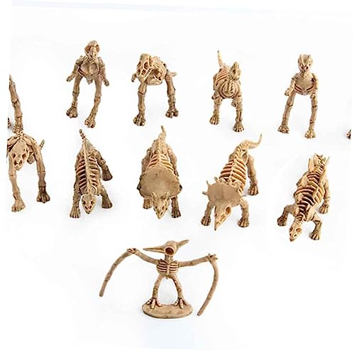 CIYODO Dinosaurierskelett Spielzeug Mini Dinosaurier Figuren Simulation Eines Skeletts Kreatives Tisch-Ornament Lernspielzeug Für Kinder Ausgrabungsset von CIYODO