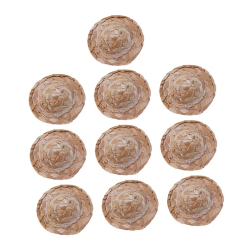 CIYODO 12 Stück Geflochtene Strohhüte Handgefertigter Strohhut Gestrickt Gewebter Hut Miniaturen Strohhüte Zum Basteln Puppenmütze Miniatur -Strohhut Unser Puppen-Miniatur-Strohhut Bambus CIYODO 12 Stück Geflochtene Strohhüte Handgefertigter Strohhut Gestrickt Gewebter Hut Miniaturen Strohhüte Zum Basteln Puppenmütze Miniatur -Strohhut Unser Puppen-Miniatur-Strohhut Bambus von CIYODO
