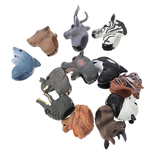 CIYODO 12 Stück Handpuppenspielzeug Handpuppe Kinderpuppen Handpuppen für rollenerzählende Tierpuppen Tiere Fingerspielzeug Tiere Fingerpuppe Plastik von CIYODO
