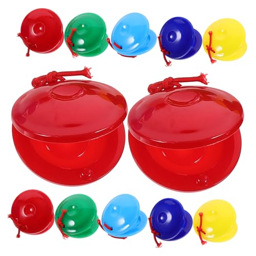 CIYODO 12 Stück Kastagnetten Klangspielzeug Musik Shaker Für Ukulele Xylophon Tamburin Instrumente Trommel Spielspielzeug Für Babys Kinderpuzzle Mini Musikspielzeug von CIYODO