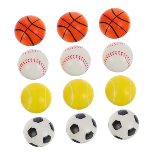 CIYODO 12 Stück Mini Schaumstoff Sportbälle Softballs für Stressabbau und Party Mitbringsel Mini Fußball Basketball Tennis Baseball für Geburtstagsfeiern CIYODO 12 Stück Mini Schaumstoff Sportbälle Softballs für Stressabbau und Party Mitbringsel Mini Fußball Basketball Tennis Baseball für Geburtstagsfeiern von CIYODO