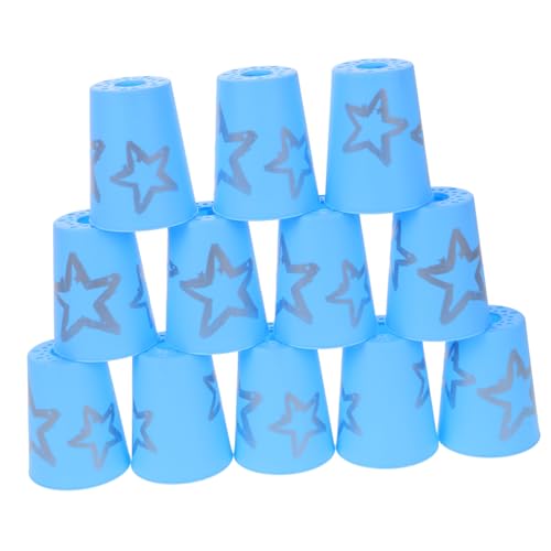 CIYODO 12 Stück Schneller Stapel Gestapelte Tassenspielzeuge Stapelbare Becher Für Schnelligkeitstraining Pokalspiele Stapelspiel Stapelbecher Stack-Cup-Spiel Gamer-Cup Himmelblau Plastik CIYODO 12 Stück Schneller Stapel Gestapelte Tassenspielzeuge Stapelbare Becher Für Schnelligkeitstraining Pokalspiele Stapelspiel Stapelbecher Stack-Cup-Spiel Gamer-Cup Himmelblau Plastik von CIYODO