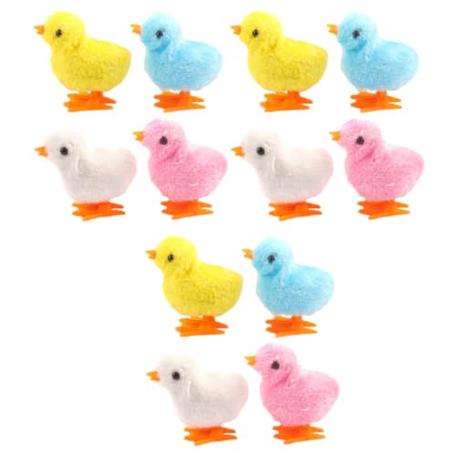 CIYODO 12 Stück Teiliges Aufziehspielzeug Bunte Plüsch Küken Springend Wind up Hühnerspielzeug für Partygeschenk Katzenspielzeug Ostern Füllmaterial CIYODO 12 Stück Teiliges Aufziehspielzeug Bunte Plüsch Küken Springend Wind up Hühnerspielzeug für Partygeschenk Katzenspielzeug Ostern Füllmaterial von CIYODO