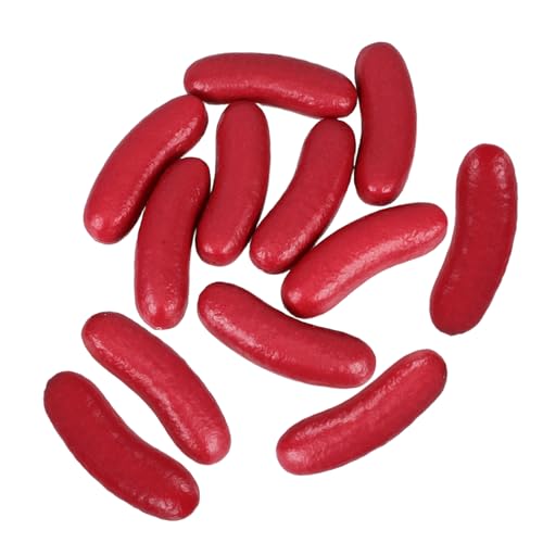 CIYODO 12 Stück Teiliges Hohlkörper Fake Hot Dog Modell Realistische Nachbildung Künstlicher Bratwurst Langlebige Deko-Requisite für Fotografie Küchen Marktpräsentation Leicht CIYODO 12 Stück Teiliges Hohlkörper Fake Hot Dog Modell Realistische Nachbildung Künstlicher Bratwurst Langlebige Deko-Requisite für Fotografie Küchen Marktpräsentation Leicht von CIYODO