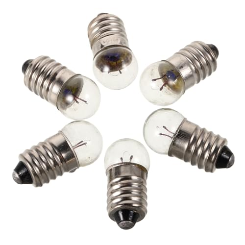 CIYODO 12 Stück Teiliges LED Schraubsockel Mini Glühbirnen für Physik Experimente Kompakte Taschenlampenlampen Vielseitig Einsetzbar für Outdoor Camping und Elektrische Lernzwecke von CIYODO