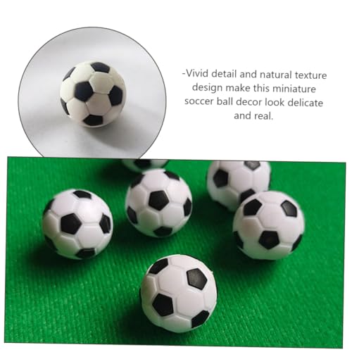 CIYODO 12stücke Miniatur Fußball Mini Sportbälle Für Puppenhäuser Deko Fußball Für Kreative Gestaltung Von Miniaturräumen Spielzeug Accessoires Für Kinderzimmer Und Wohnzimmer von CIYODO