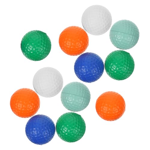 CIYODO 12 Stück Teiliges Mini Golf PU Schaumstoffball Stressabbau Tragbare Druckentlastung Bälle Mitgebsel für Kindergeburtstag und Kleine Geschenke Zufällige Farbe Zufällige Farbe von CIYODO