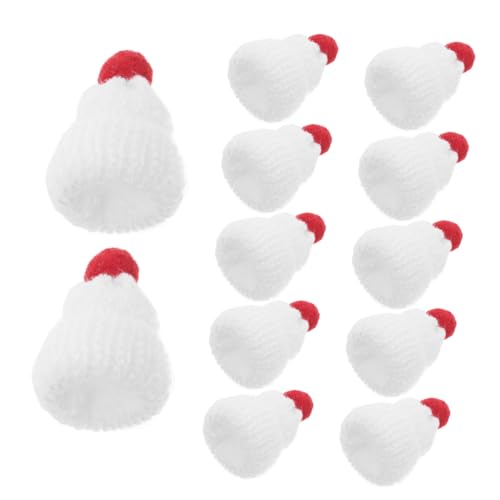 CIYODO 12 Stück Teiliges Mini Strickmützen Weihnachtsmützen aus Weichem Garn Kleine Handgestrickte Mini Hüte für DIY Basteln Puppen und Weihnachtsbaumdeko Langlebig und Farbbeständig CIYODO 12 Stück Teiliges Mini Strickmützen Weihnachtsmützen aus Weichem Garn Kleine Handgestrickte Mini Hüte für DIY Basteln Puppen und Weihnachtsbaumdeko Langlebig und Farbbeständig von CIYODO