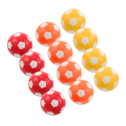 CIYODO 12 Stück Teiliges Mini Tischfußball Ersatzball Langlebige Tischfußballkicker Bälle mit Glatter Oberfläche Kompatibel mit Meisten Mini Tischfußballspielen für Kinderpartys und von CIYODO