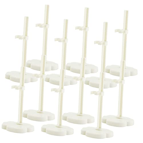 CIYODO 12 Stück Teiliges Puppenständer Weiße Mini Puppenhalter für Kreative Figuren Stabiler Stand für Sammlerpuppen Lösung für Präsentation oder Tischen CIYODO 12 Stück Teiliges Puppenständer Weiße Mini Puppenhalter für Kreative Figuren Stabiler Stand für Sammlerpuppen Lösung für Präsentation oder Tischen von CIYODO