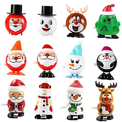 CIYODO 12 Stück Teiliges Weihnachts Aufziehspielzeug Niedliche Mini Santa Figuren Lustige Spielzeuge mit Glatter Oberfläche Kreative Party Mitbringsel für Handliches zur Weihnachtszeit CIYODO 12 Stück Teiliges Weihnachts Aufziehspielzeug Niedliche Mini Santa Figuren Lustige Spielzeuge mit Glatter Oberfläche Kreative Party Mitbringsel für Handliches zur Weihnachtszeit von CIYODO