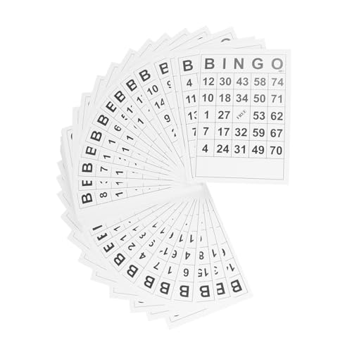 CIYODO 120 Stück Teiliges Bingo spielkartenset Haushalts Bingo papierscheiben mit Einzigartigem Nummerierungssystem Interaktives Partyspiel für Familie Geschenk Geeignet von CIYODO