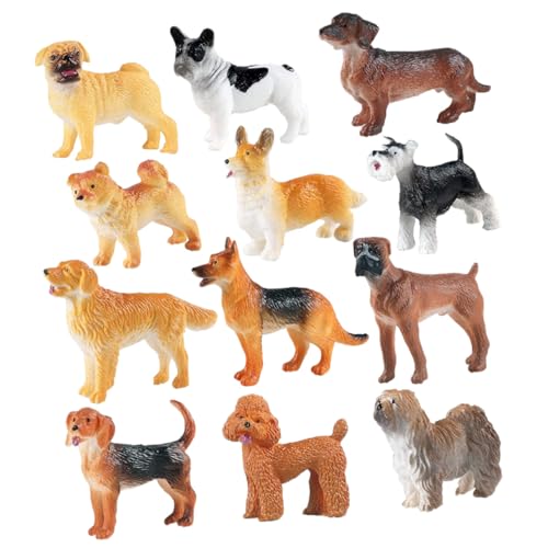 CIYODO 12St Welpenfiguren aus Harz spielzeughund für hundenapf Set Tierische Figuren Tiere Haustier quietschender Hund Scheune Hundespielzeug verschleißfeste Hundemodelle CIYODO 12St Welpenfiguren aus Harz spielzeughund für hundenapf Set Tierische Figuren Tiere Haustier quietschender Hund Scheune Hundespielzeug verschleißfeste Hundemodelle von CIYODO