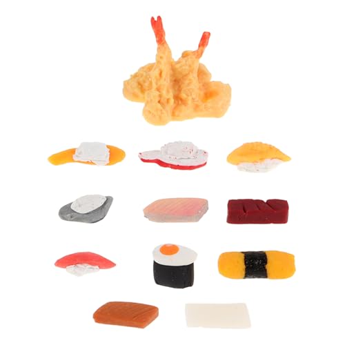CIYODO 12Stücke Sushi Modelle für Puppenhaus Realistische Japanische Essensdekoration für Displays und Kreative Wohnaccessoires Puppenhaus Küchen CIYODO 12Stücke Sushi Modelle für Puppenhaus Realistische Japanische Essensdekoration für Displays und Kreative Wohnaccessoires Puppenhaus Küchen von CIYODO