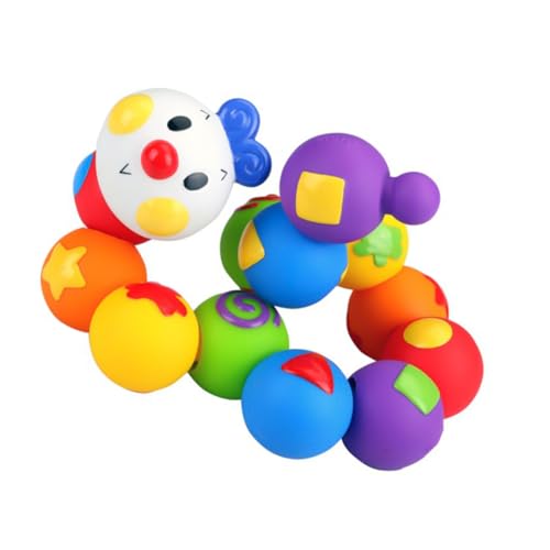 CIYODO 13 Stück Perlenpädagogische Kinderspielzeug Pädagogisches Baustein Fädelspielzeug Kreatives Rätsel Kinderpuzzle Colorful PVC von CIYODO