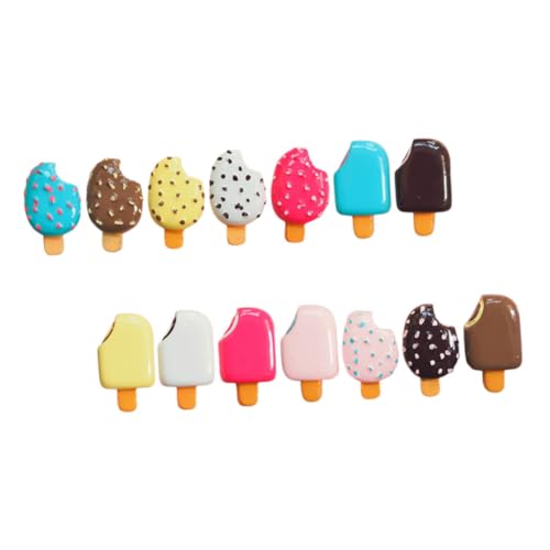 CIYODO 14 Stück Kawaii Resin Eiscreme Anhänger Süße Dessert Dekorationen für DIY Handyhüllen und Partybedarf CIYODO 14 Stück Kawaii Resin Eiscreme Anhänger Süße Dessert Dekorationen für DIY Handyhüllen und Partybedarf von CIYODO