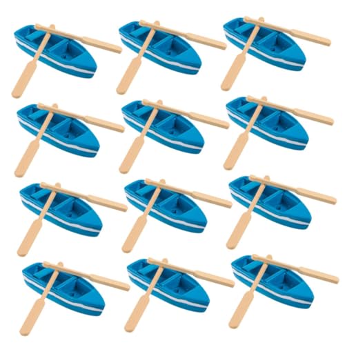 CIYODO 15 Sätze Teiliges Miniatur-ruderboot aus Holz Stabile Mini-ruderboote mit Paddeln Handgefertigte Nautische Dekoration für DIY Feengarten Puppenhaus und Mikro-Landschaft CIYODO 15 Sätze Teiliges Miniatur-ruderboot aus Holz Stabile Mini-ruderboote mit Paddeln Handgefertigte Nautische Dekoration für DIY Feengarten Puppenhaus und Mikro-Landschaft von CIYODO
