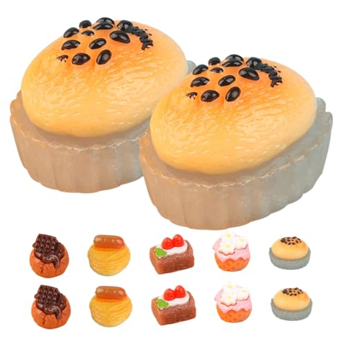 CIYODO 15 Stück Minikuchen Mini-Dessert-Modell Dessert-Simulationsmodell künstliches Cupcake-Modell Mini- -Dessert-Modell realistischer Kuchen Dessert-Modell- Harz von CIYODO