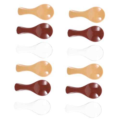 CIYODO 15 Stück Nachgeahmter Plastiklöffel Puppenhausdekor Spielküchenzubehör Mini-löffel Miniaturen Mini-hausverzierung Mini-Kugeln Mini-küchenzubehör Miniatur -stütze Puppenhausschaufel von CIYODO