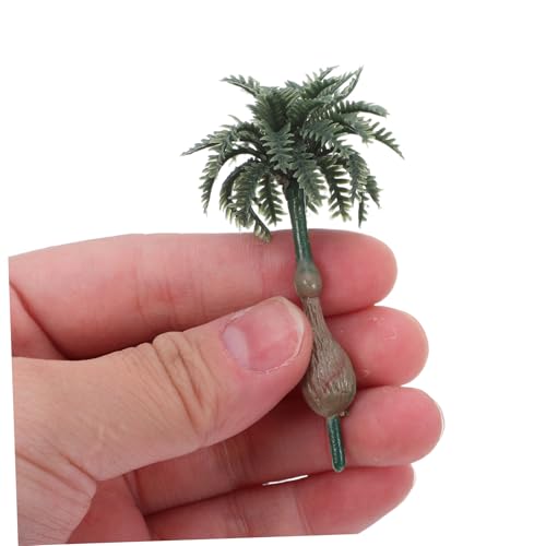 CIYODO 15 Stück Teiliges Miniatur-palmenbaum-Modell aus Langlebigem Kunststoff mit Realistischer Textur für Modellbahn-bäume DIY-mooslandschaft Mini-Garten-Diorama Tropische Dekoration von CIYODO