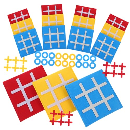 CIYODO 15 Stück aus Filz Teilig Rot Gelb Blau Pädagogisches Brettspiel für Denkfähigkeiten und Problemlösung von CIYODO
