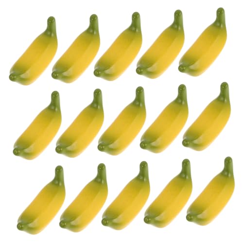 CIYODO 15Stücke Bananen Requisiten Realistische Künstliche Früchte Spielzeugbananen Für Puppenhaus Dekoration Kunsthandwerk Und Fotografie Für DIY Projekte Und Kreative von CIYODO