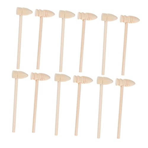 CIYODO 16 Stück Kleiner Holzhammer Werkzeug für kinderwerkzeug Holzhammer für Bastelarbeiten goldene Eier hämmern Werkzeuge Schlag Spiel Holzhämmer Hammer knacken hölzern Beige CIYODO 16 Stück Kleiner Holzhammer Werkzeug für kinderwerkzeug Holzhammer für Bastelarbeiten goldene Eier hämmern Werkzeuge Schlag Spiel Holzhämmer Hammer knacken hölzern Beige von CIYODO