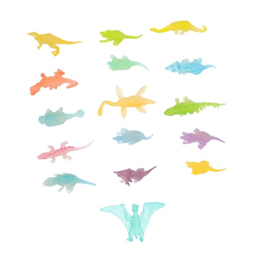 CIYODO 16 Stück Leuchtendes Dinosaurier- Miniatur-Dinosaurierfigur kleine Dinos leuchtender Dinosaurier Dinosaurierspielzeug aus Kunststoff Dino-Figuren Plastik CIYODO 16 Stück Leuchtendes Dinosaurier- Miniatur-Dinosaurierfigur kleine Dinos leuchtender Dinosaurier Dinosaurierspielzeug aus Kunststoff Dino-Figuren Plastik von CIYODO