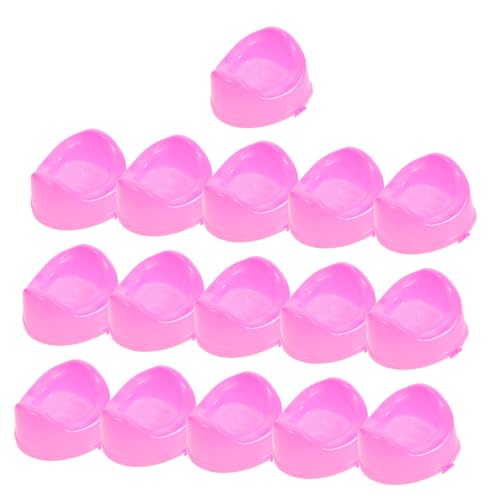 CIYODO 16 Stück Puppen-toilettenspielzeug Miniatur-toilettenmodell Mini-schmuck-badezimmermöbel Miniatur-badezimmermöbel Mini-toilettensitzspielzeug Mini-puppenhauszubehör Rosa Plastik von CIYODO