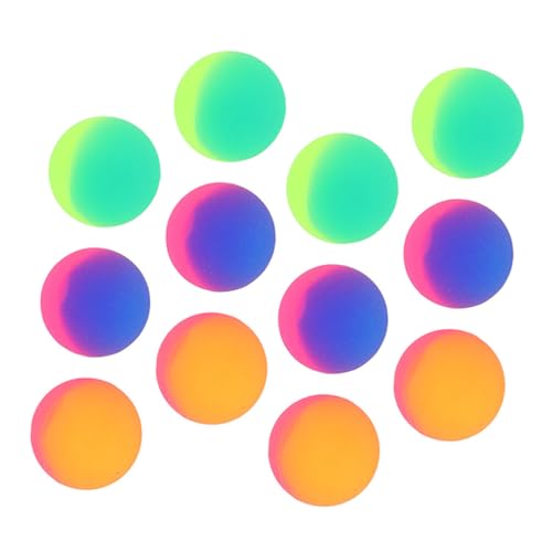 CIYODO 18 Stück Bunte Bälle Elastische Spielbälle für Party Klassenzimmerpreise Für Outdoor Spiel und Karneval Vielfältig Einsetzbar von CIYODO