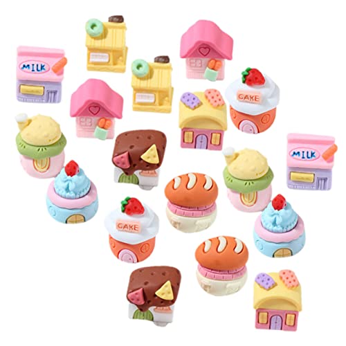 CIYODO 18 Stück Harz -Food -Accessoires Puppenhaus Rollenspiel Heimdekoration Spezielle Desktop -Dekoration Mini-Haushandwerk Miniaturfiguren aus Kunstharz winziges CIYODO 18 Stück Harz -Food -Accessoires Puppenhaus Rollenspiel Heimdekoration Spezielle Desktop -Dekoration Mini-Haushandwerk Miniaturfiguren aus Kunstharz winziges von CIYODO