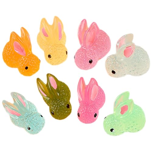 CIYODO 18 Stück Leuchtendes Kaninchen-Ornament Aber kleines Kaninchenhandwerk Desktop-Kaninchen-Ornamente Mini-Hasen-Statuen Miniaturhäschen basteln Mini-Kaninchen- Harz CIYODO 18 Stück Leuchtendes Kaninchen-Ornament Aber kleines Kaninchenhandwerk Desktop-Kaninchen-Ornamente Mini-Hasen-Statuen Miniaturhäschen basteln Mini-Kaninchen- Harz von CIYODO