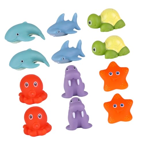 CIYODO 18 Stück Teiliges Badespielzeug für Lustige Cartoon Wassertiere Quietschende Badewannenspielzeuge Geeignet für Strand Pool und Badewanne Perfekter Badespaß für Jungen und Mädchen CIYODO 18 Stück Teiliges Badespielzeug für Lustige Cartoon Wassertiere Quietschende Badewannenspielzeuge Geeignet für Strand Pool und Badewanne Perfekter Badespaß für Jungen und Mädchen von CIYODO