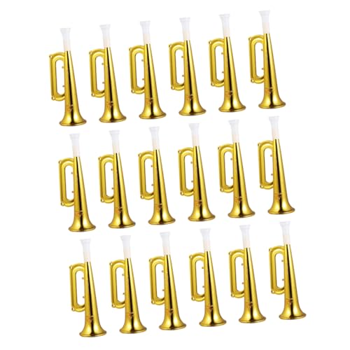 CIYODO 18 Stück Teiliges Kleine Goldfarbene Kunststoff Tröten Robuster und Jubelhorn für Vielseitiges Sport und Konzert Zubehör zum Anfeuern Feiern CIYODO 18 Stück Teiliges Kleine Goldfarbene Kunststoff Tröten Robuster und Jubelhorn für Vielseitiges Sport und Konzert Zubehör zum Anfeuern Feiern von CIYODO