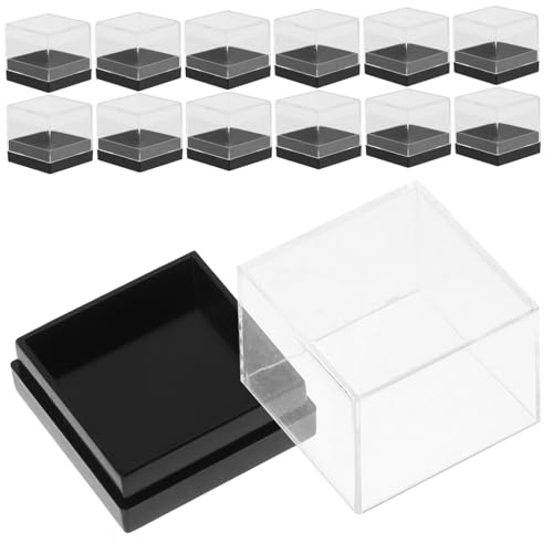 CIYODO 18 Stück Teiliges Quadratische Transparente Acrylboxen mit Deckel Mini Vitrine für Mineralien Edelsteine und Schmuck zum Organisieren und Präsentieren von Sammlerstücken CIYODO 18 Stück Teiliges Quadratische Transparente Acrylboxen mit Deckel Mini Vitrine für Mineralien Edelsteine und Schmuck zum Organisieren und Präsentieren von Sammlerstücken von CIYODO