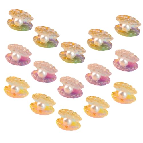 CIYODO 18Stücke Leuchtende Muschelperlen Dekorationen für DIY Bastelarbeiten Farbenfrohe Charms für Aquarien und Partys für Kreative Projekte CIYODO 18Stücke Leuchtende Muschelperlen Dekorationen für DIY Bastelarbeiten Farbenfrohe Charms für Aquarien und Partys für Kreative Projekte von CIYODO