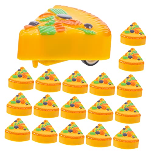 CIYODO 18pcs Pizza Formauto -Spielzeug Pizza Rücken Auto Spielzeug Trägheit Auto Spielzeug Cartoon Spielzeug von CIYODO