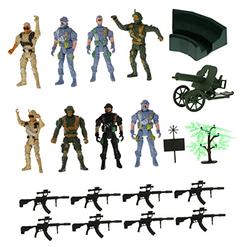 CIYODO 19 Stück Teiliges Militärmodell Spielzeugset für Simulation Soldaten Figuren aus Hochwertigem für Kreative Rollenspiele und Lernprojekte von CIYODO